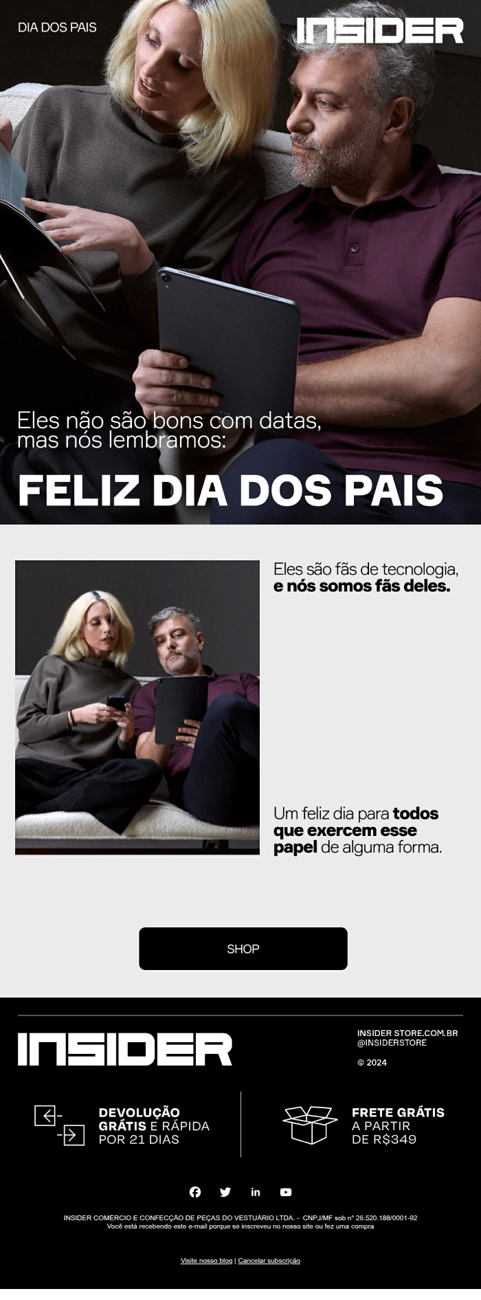 Insider - FELIZ DIA DOS PAIS