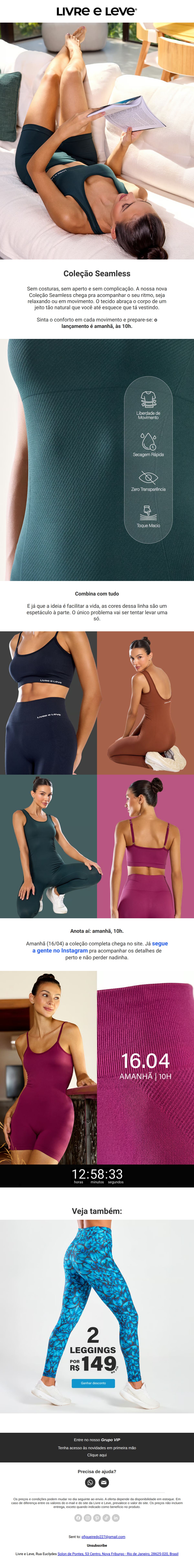 Livre e leve - Alarme para amanhã às 10h ⏰