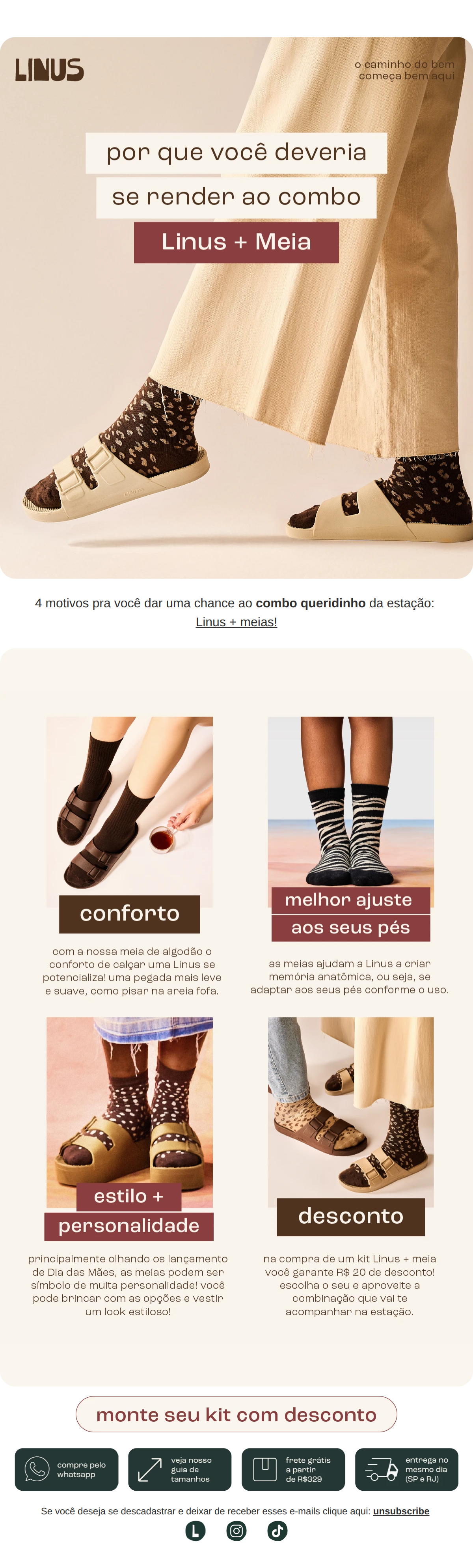 Linus - 4 motivos pra você usar Linus + meia 🧦