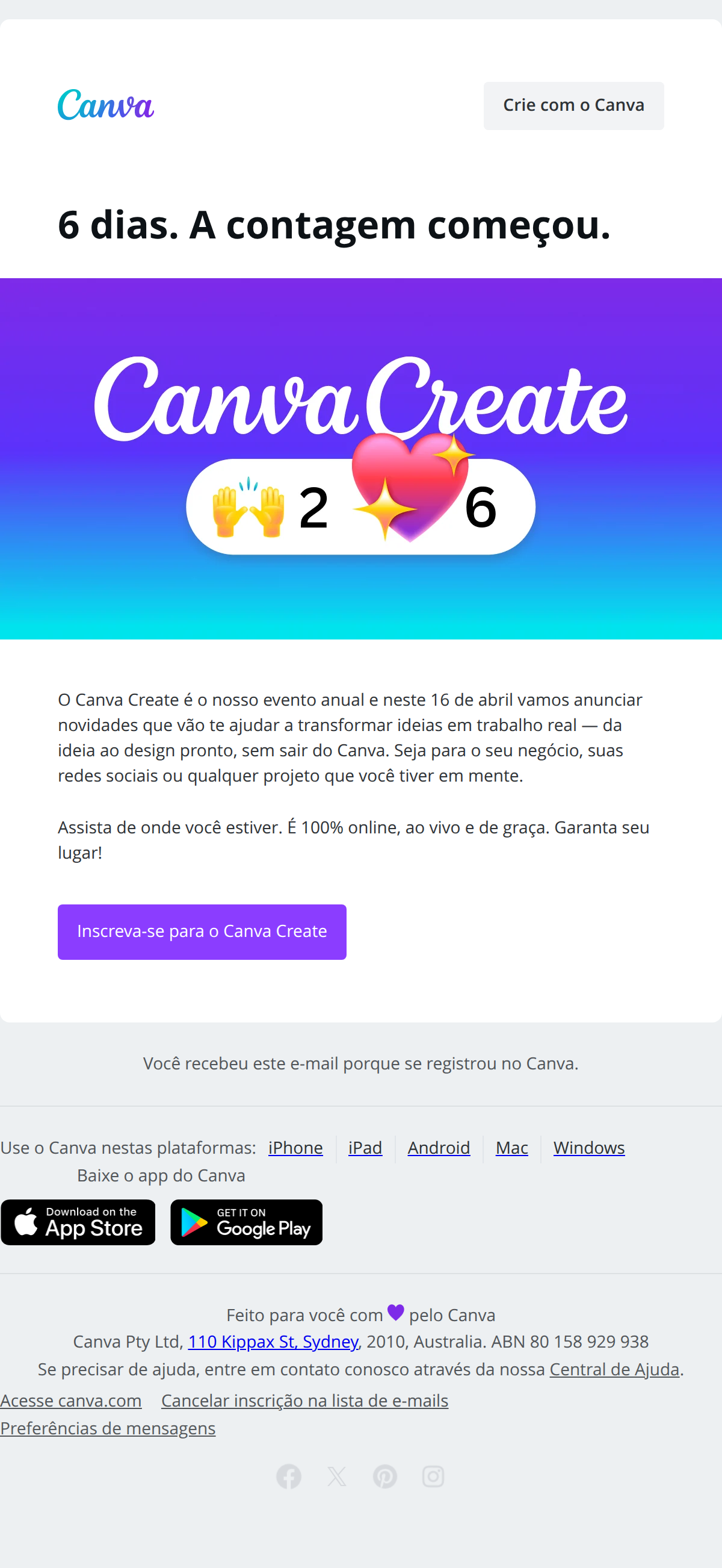 Canva - Você vai querer ver isso ao vivo