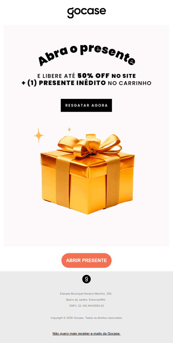 Gocase - Abriu, ganhou 🎁