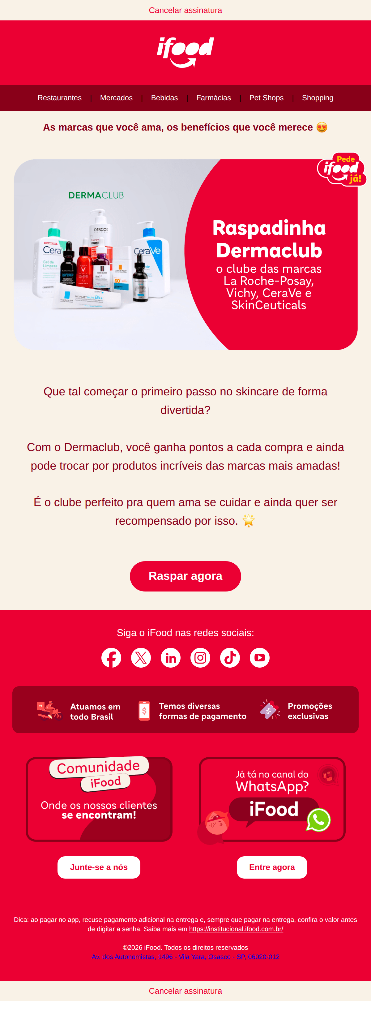 Pré-visualização do email