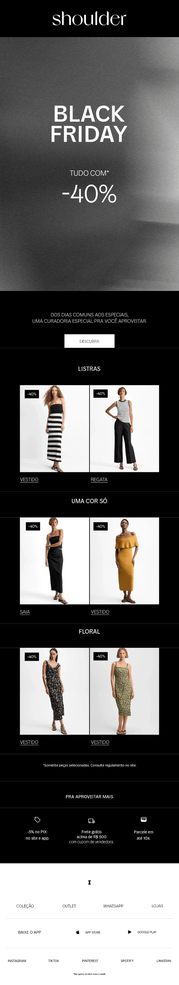 Shoulder - Na Black Friday.